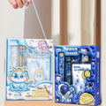 Cartoon Kids Stationery Set with Pencil Case, Pencils, and Erasers – Perfect School Supplies Gift Box