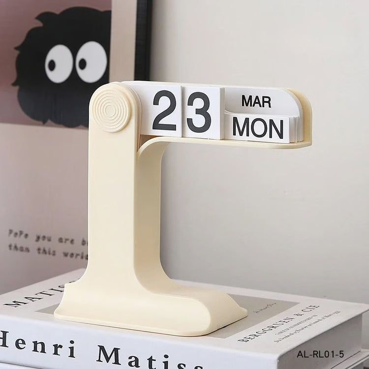 Modern Minimalist Perpetual Calendar | Creative Plastic Desk & Office Desktop Decor