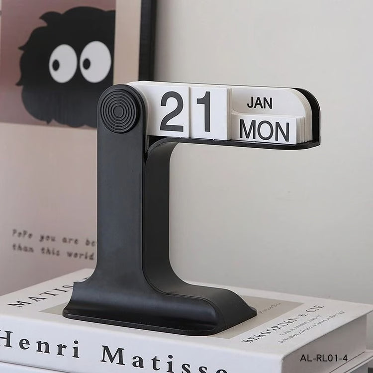 Modern Minimalist Perpetual Calendar | Creative Plastic Desk & Office Desktop Decor