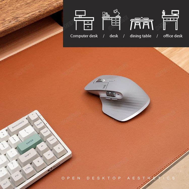 Mouse Pad Large Size Office Desk Protector Mat Leather Waterproof Desktop Keyboard Desk Pad Gaming Mouse pad PC