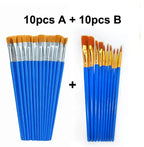 Popular Seller Professional Fine Detail Paint Brush Set for Acrylic Oil and Craft Painting
