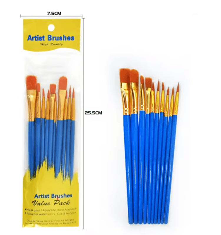 Popular Seller Professional Fine Detail Paint Brush Set for Acrylic Oil and Craft Painting