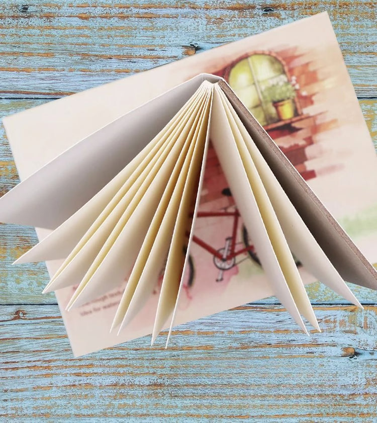 A5/A6 300gsm Professional Watercolor Sketchbook 12 Sheets Heavyweight Drawing Handbook