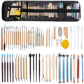 Ultimate Polymer Clay Tools Kit, Sculpture, Carving & Dot Painting Set with Silicone Drill Pen