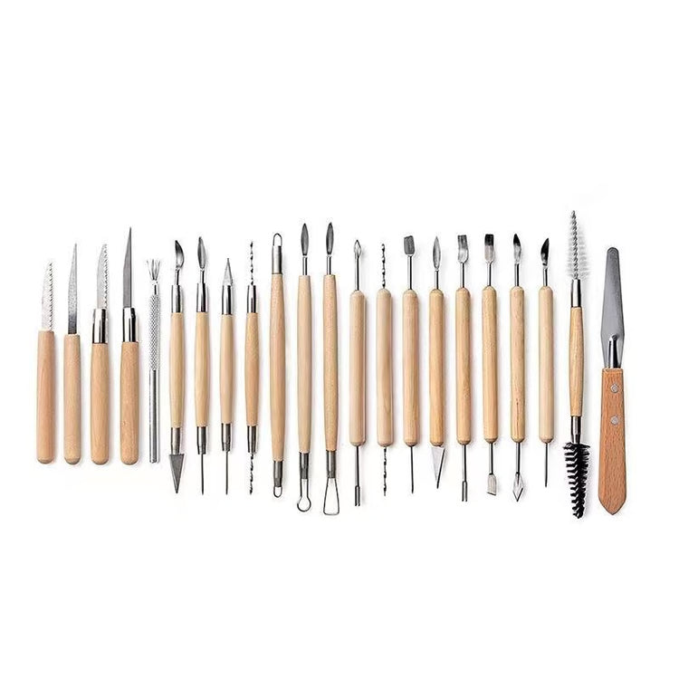 Ultimate Polymer Clay Tools Kit, Sculpture, Carving & Dot Painting Set with Silicone Drill Pen