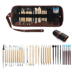 Ultimate Polymer Clay Tools Kit, Sculpture, Carving & Dot Painting Set with Silicone Drill Pen