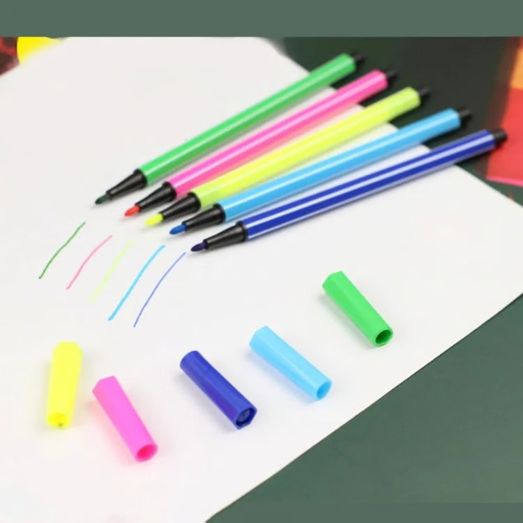 Premium Washable Colored Markers - 12/18/24/36-Color Artist Drawing Set for Students & Hobbyists