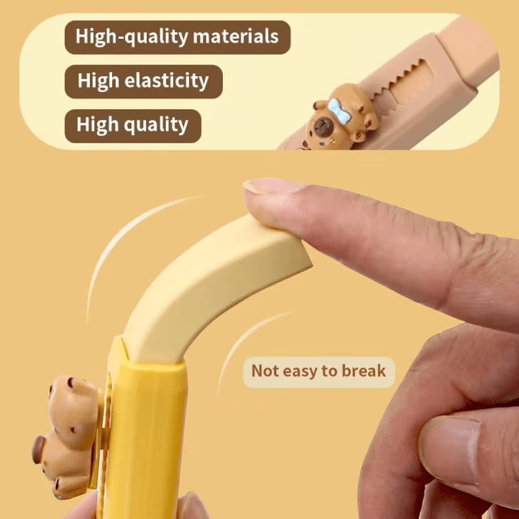 Cute Capybara Retractable Eraser Set for Kids, Students & School Supplies