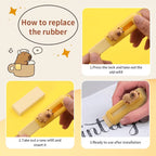 Cute Capybara Retractable Eraser Set for Kids, Students & School Supplies
