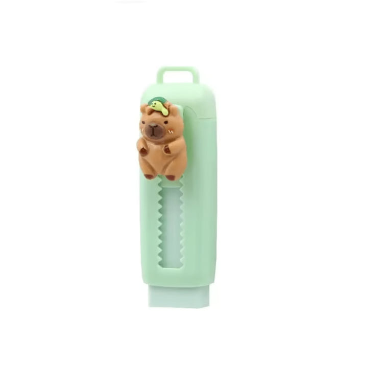 Cute Capybara Retractable Eraser Set for Kids, Students & School Supplies