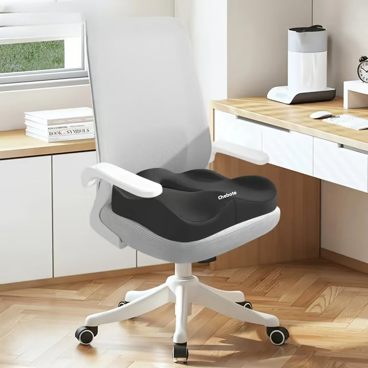 Light Green & Grey Ergonomic Support, Washable Polyester, Car/Office Essentials