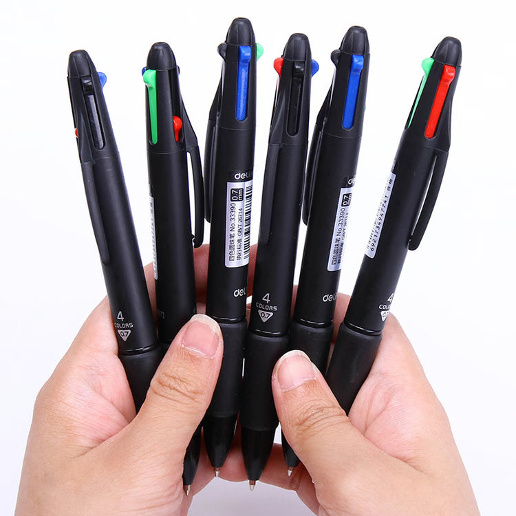 Color Multi Ink Ballpoint Pen Set Smooth Writing School Office Pens