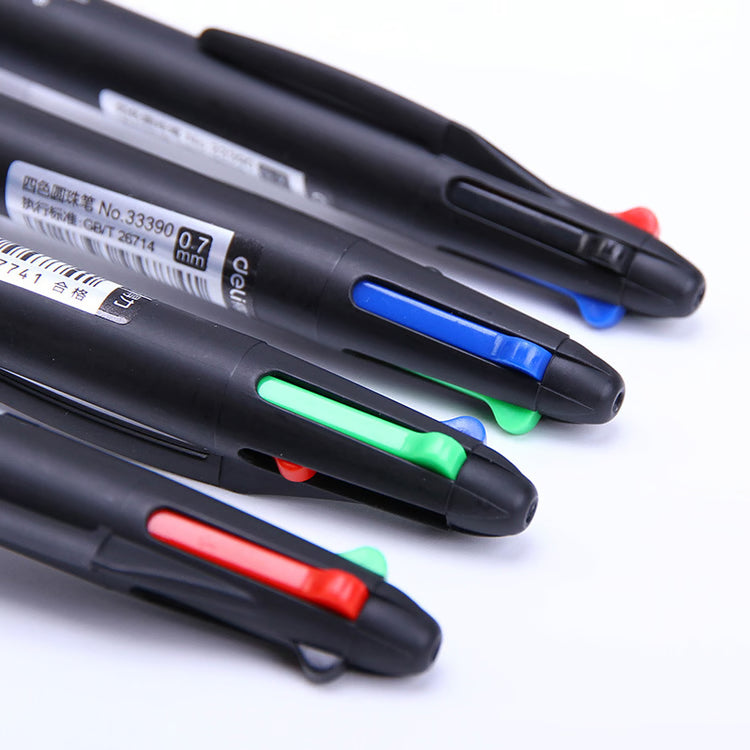 Color Multi Ink Ballpoint Pen Set Smooth Writing School Office Pens